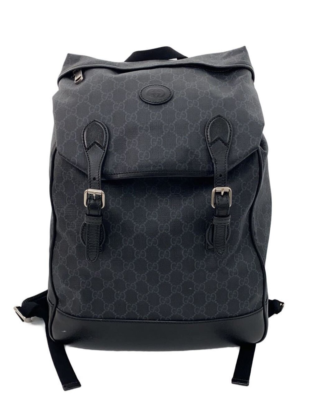 Gucci Backpack Rucksack Daybag GG Supreme Black All over